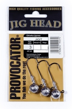 Główka Jigowa Provocator Jigit 30g 6/0 op.3szt.