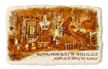 Magnes kamień pamiątka WIELICZKA KOPALNIA SOLI 139