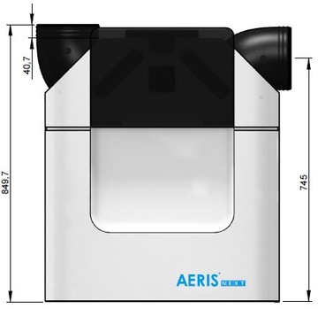 Рекуператор AERIS next 350 R VV Standard TR