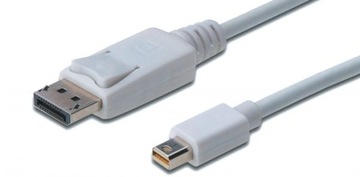 Kabel adapter mini DisplayPort DP 3m BIAŁY MAC