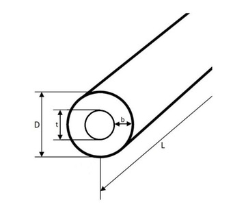 Tuleja Poliamid PA6 90x70x500mm