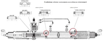 Ремкомплект реечного механизма VW T4