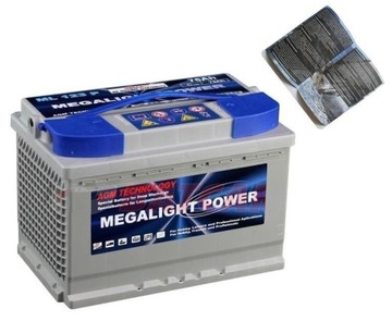 Akumulator AGM MEGALIGHT 65 Ah ZASILANIE CAMPERA