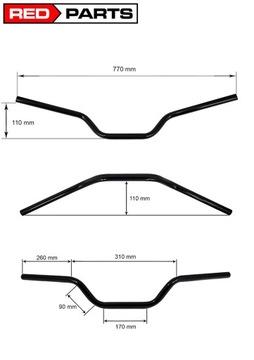 Руль Kawasaki GPZ 500 ZX6R KLE Versys Z750