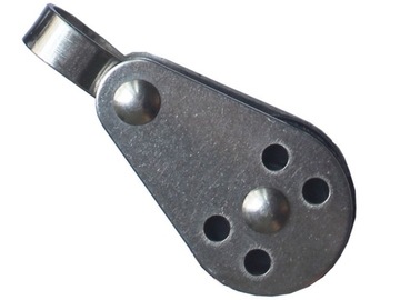 BLOCZEK Z KAUSZĄ NIERDZEWNY ROLKA 25MM NYLONOWA