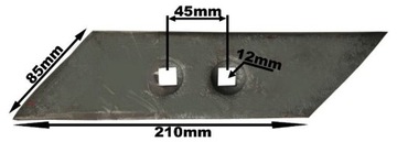 Лезвие с 3 отверстиями и долотом для плуга