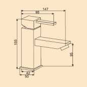 фото ориг. №2, Battery caro washbasin freestanding+button-klak - 659