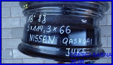 ALU DISK NISSAN JUKE QASHQAI 18