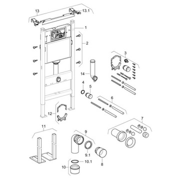 Уплотнение Geberit для рамы DUOFIX BASIC KOMBIFIX