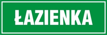 Łazienka znak tabliczka 10x30 płyta PCV