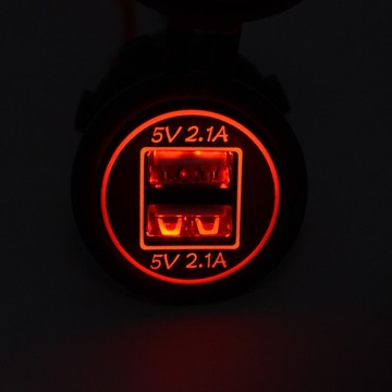 USB 5V 4.2A GNIAZDO SAMOCHODOWE ŁADOWARKA 12-24V R