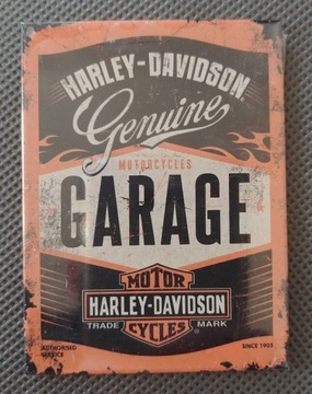 Металлический магнит на холодильник HARLEY-DAVIDSON GARAGE