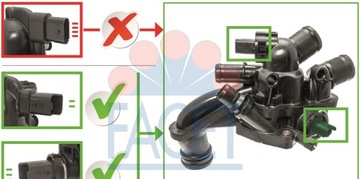FACET TERMOSTAT PEUGEOT 207 208 2008 308 3008 508 5008 PARTNER 1.4 1.6