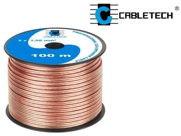 Акустический кабель длиной 100 м для динамиков 2x1,5 мм CABLETECH