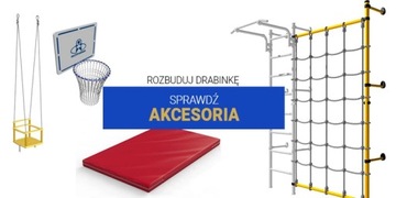 Drabinka gimnastyczna Kometa-5 niebieska