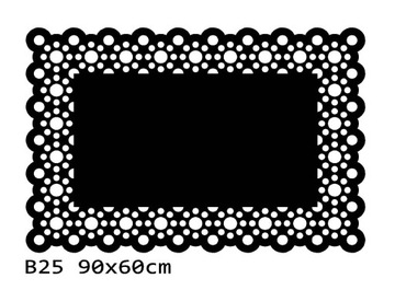 bieżnik obrus mata filcowy filcowa filc B25 90x60