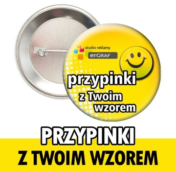 Przypinki Badziki Buttony z TWOIM WZOREM 24h