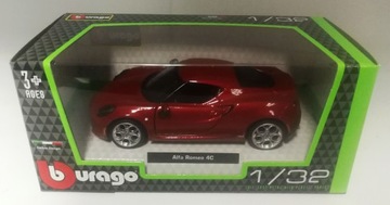 Металлическая модель автомобиля Bburago 1:32 Alfa Romeo 4C