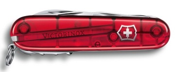 Victorinox 1.3713.T, Нож карманный Huntsman, 91 мм, 15 функций, красный транс.