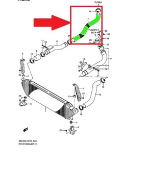 ТРУБКА SUZUKI GRAND VITARA 1.9 DDiS 13665-67J10-000