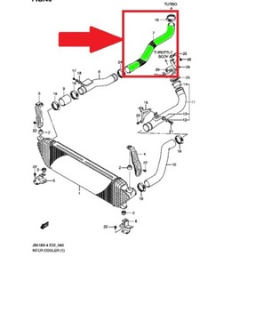 фото ориг. №6, Патрубком suzuki grand vitara 1.9 ddis 13665-67j10