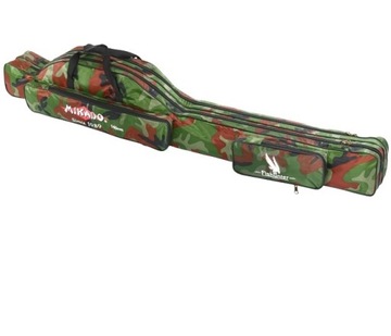 MIKADO POKROWIEC NA WĘDKI CAMOUFLAGE 150cm 2komory