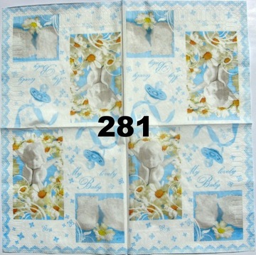 Serwetki do decoupage-2szt- CHRZEST -NR 281