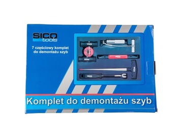 KOMPLET DO WYCINANIA SZYB SAMOCHODOWYCH 7 ELE.