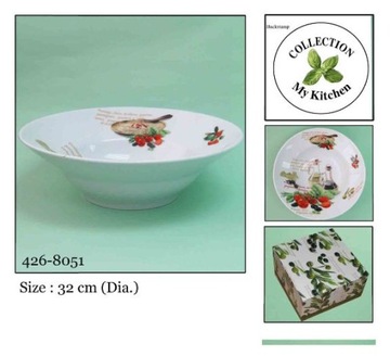 Miska porcelana na przekąski wzór oliwki