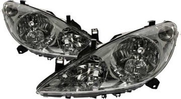 фото ориг. №9, Headlight peugeot 307 '01- left - depo