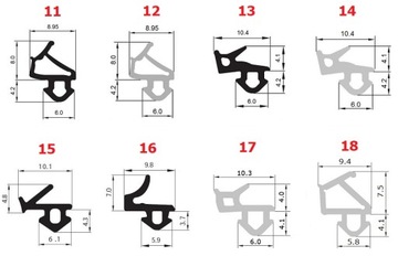 Уплотнитель оконный Уплотнители оконные GREY GREY VEKA SET