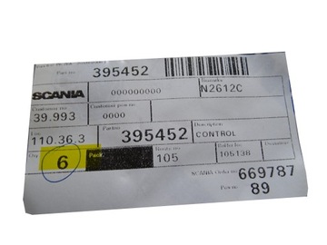LINKA KABEL NAGRZEWNICY SCANIA 395452 SERIA 4