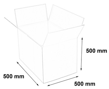 КАРТОННАЯ КОРОБКА 500x500x500мм 650гBC БОЛЬШАЯ КОРОБКА