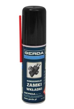 PREPARAT GERDA SPRAY SMAR DO KONSERWACJI ZAMKÓW KŁÓDEK WKŁADEK 25ml