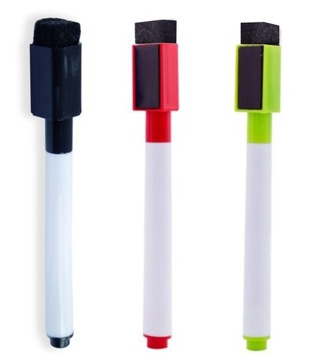 Маркер сухостираемый с магнитом для досок, ЧЕРНЫЙ