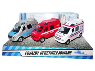 AMBULANS KARETKA POGOTOWIA POLICJA STRAŻ 19S