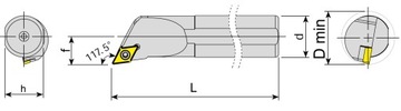 Расточная оправка для токарного инструмента S16P SDPCR 11 DCMT