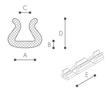 ЗАЩИТНЫЙ ПРОФИЛЬ Nomapack U MULTISHAPE 15-25 ПЕНА Izopak 250M
