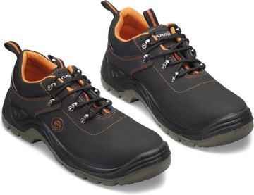 WYGODNE skórzane buty robocze półbuty ochronne BHP WODOODPORNE YUKON S3 46