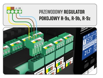 TECH R-9z Проводной комнатный регулятор 534 черный