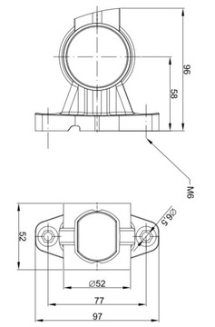 LAMPA OBRYSOWA ROGOWA OBRYSÓWKA KRÓTKA LEWA LAWETA NACZEPA