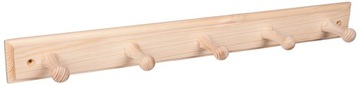 WIESZAK NA UBRANIA WISZĄCY ŚCIENNY 50CM DREWNIANY