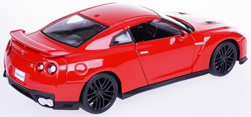 NISSAN GT-R 2017 МЕТАЛЛ МОДЕЛЬ BBURAGO 1:24 КРАСНЫЙ