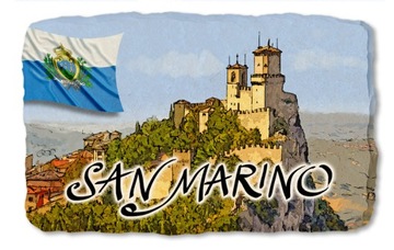 SAN MARINO magnes na lodówkę kamień pamiątka 511