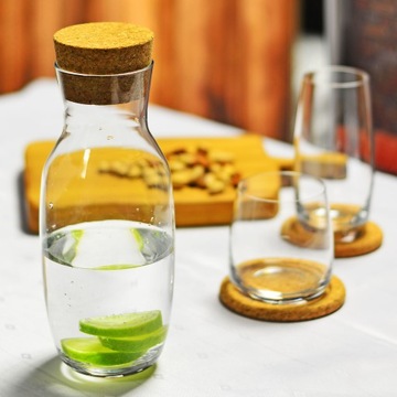 Графин с пробкой для вина, воды, соков, KROSNO Pure 1л