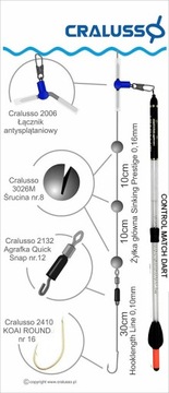 Поплавок Waggler Cralusso Control Match 3g, новинка