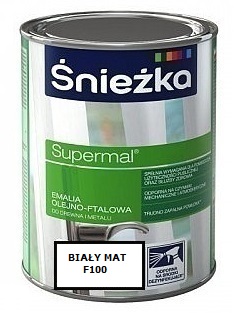 SUPERMAL EMALIA OLEJNO-FTALOWA BIAŁY MAT 0,8L