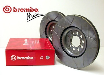 BREMBO MAX TARCZE PRZÓD RENAULT CLIO III MEGANE II