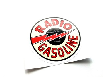 Retro naklejka sticker RADIO GASOLINE