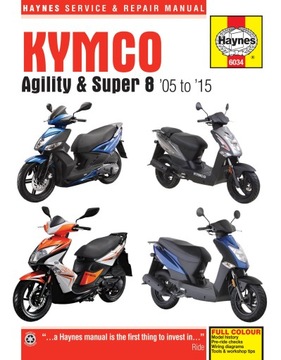 KYMCO SUPER 8 50 (07-15) NAPRAWA I BUDOWA SKUTERA